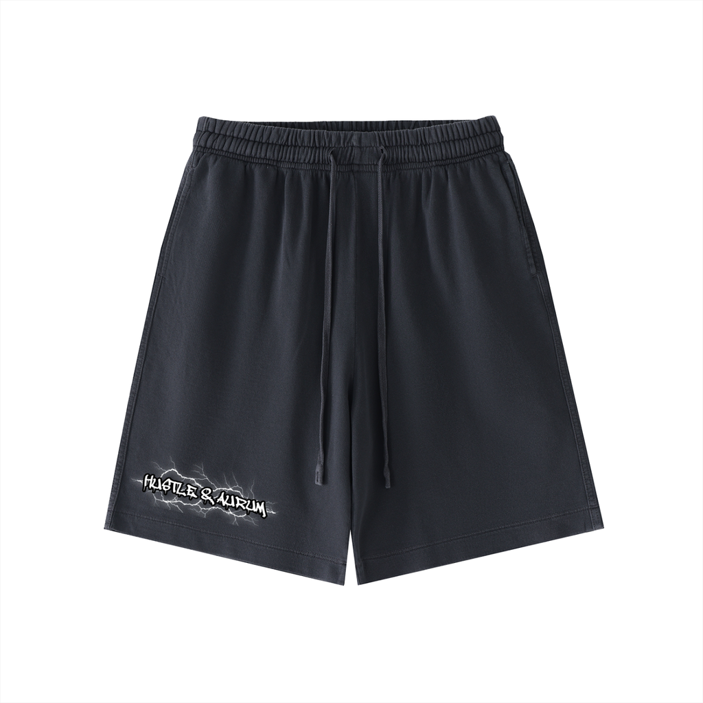 Hustle & Aurum Vintage Wash Cotton Shorts