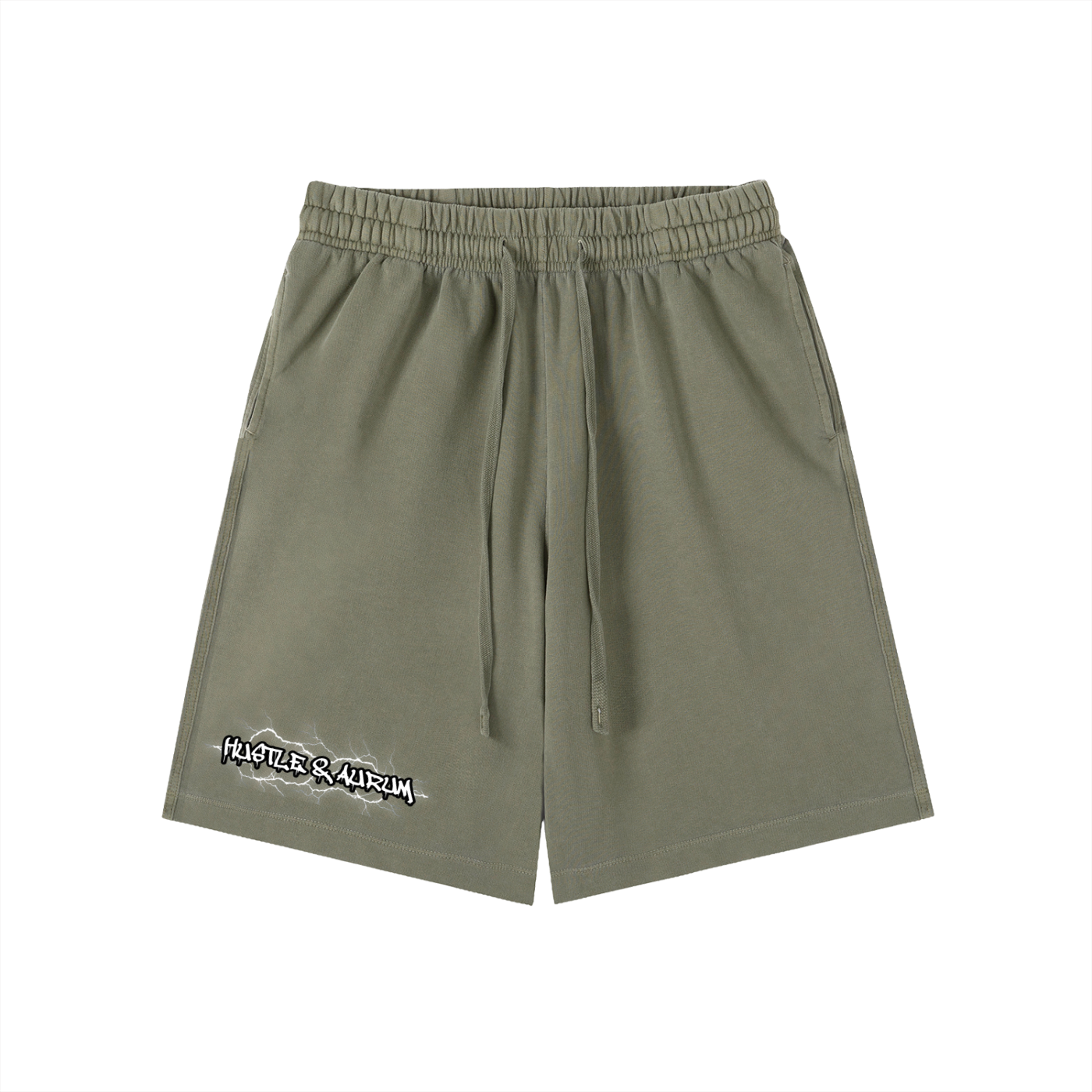 Hustle & Aurum Vintage Wash Cotton Shorts