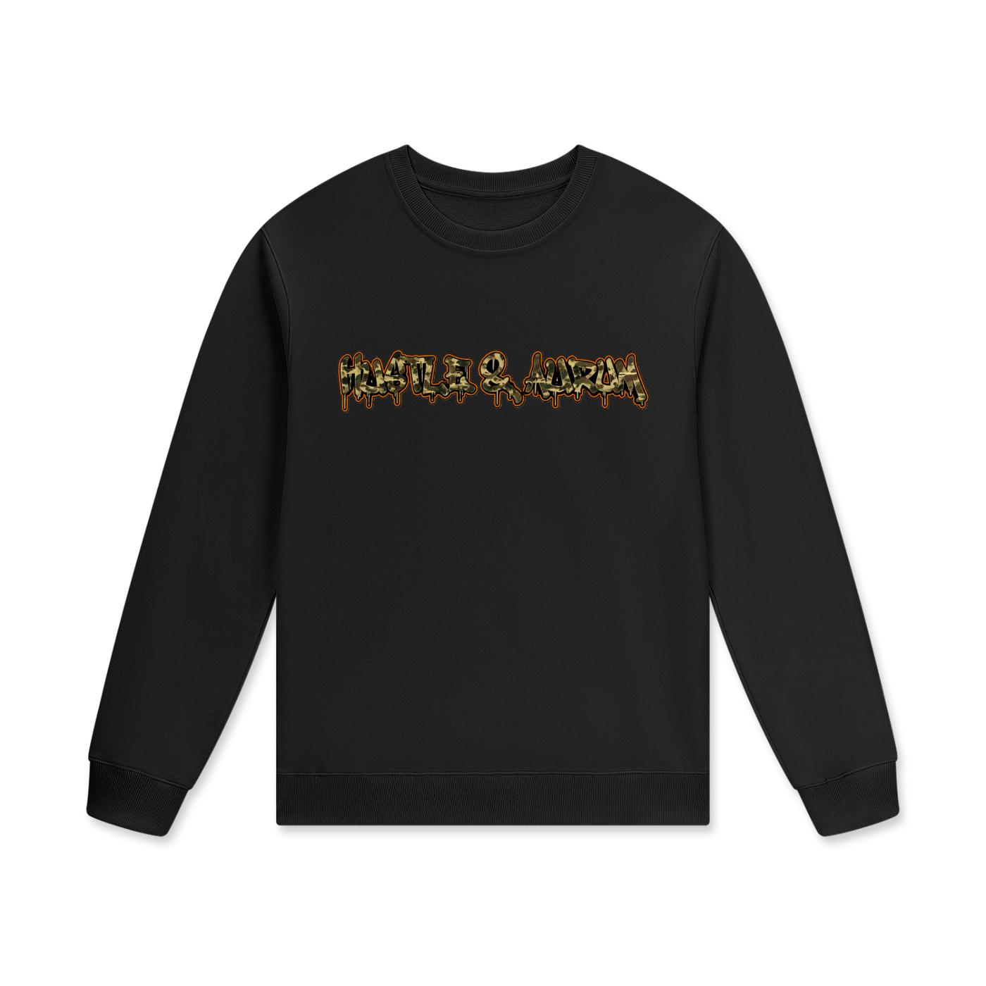 Hustle & Aurum Camo Streetwear Cotton Pullover