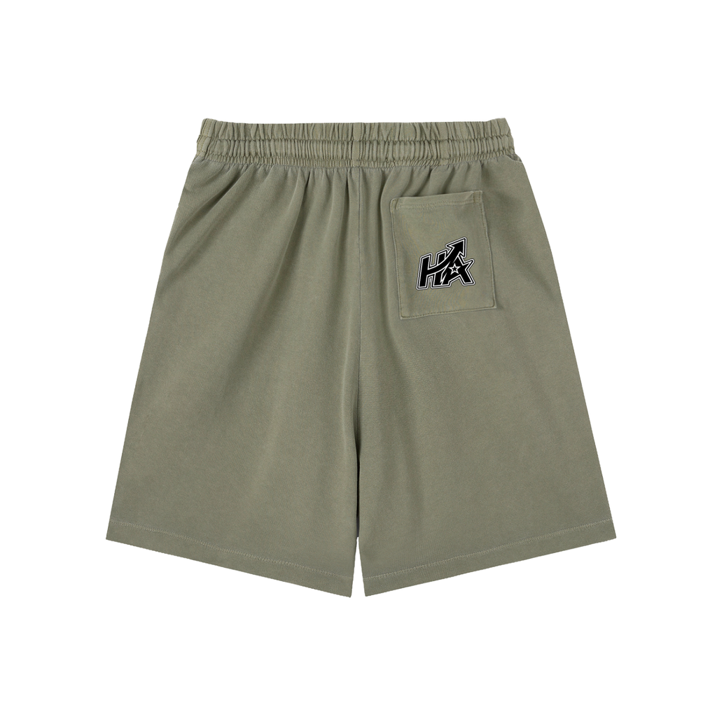 Hustle & Aurum Vintage Wash Cotton Shorts